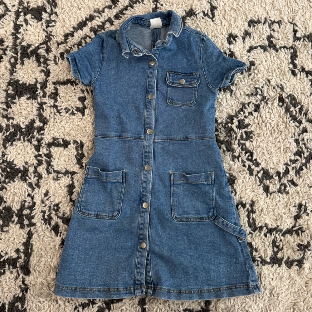 Zara Blue Denim Kids Dress size 10